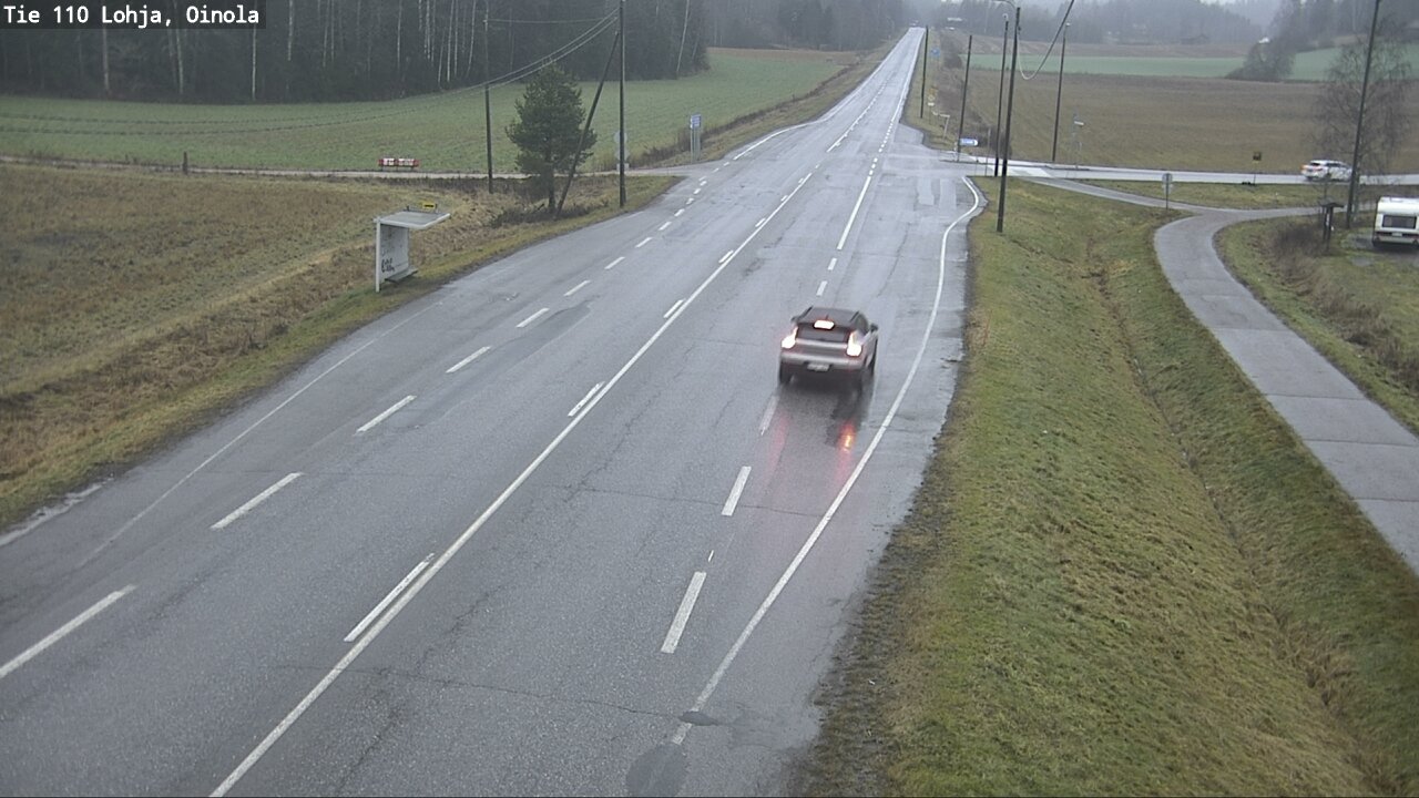 Weather Camera Image Väg 110 Lojo, Oinola, Lohja, Uusimaa