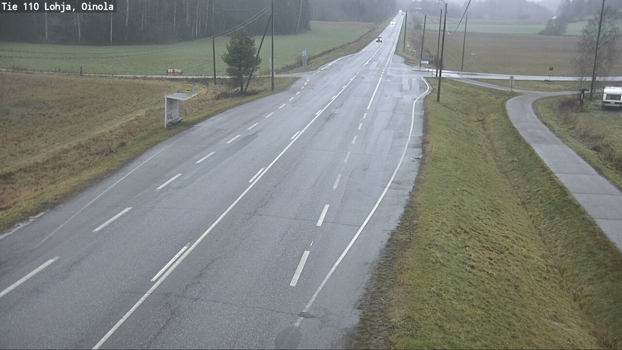 Weather Camera Image Väg 110 Lojo, Oinola, Lohja, Uusimaa