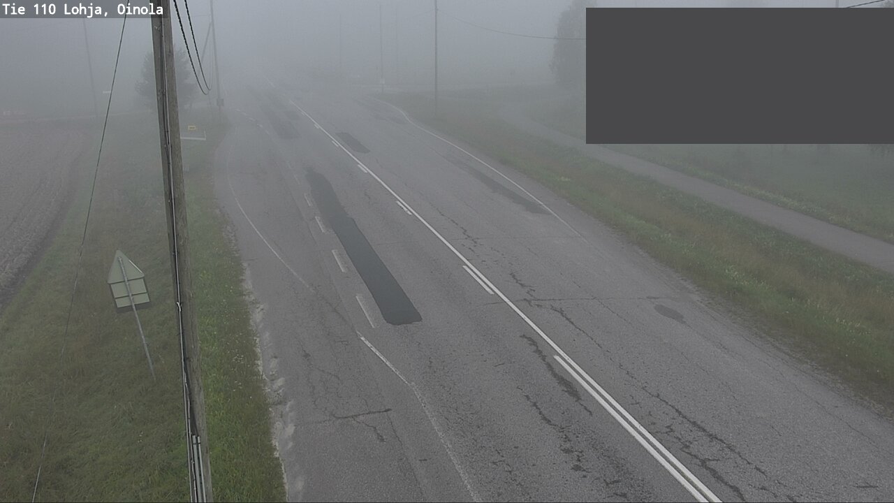 Weather Camera Image Väg 110 Lojo, Oinola, Lohja, Uusimaa