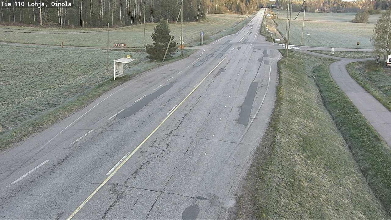 Weather Camera Image Väg 110 Lojo, Oinola, Lohja, Uusimaa