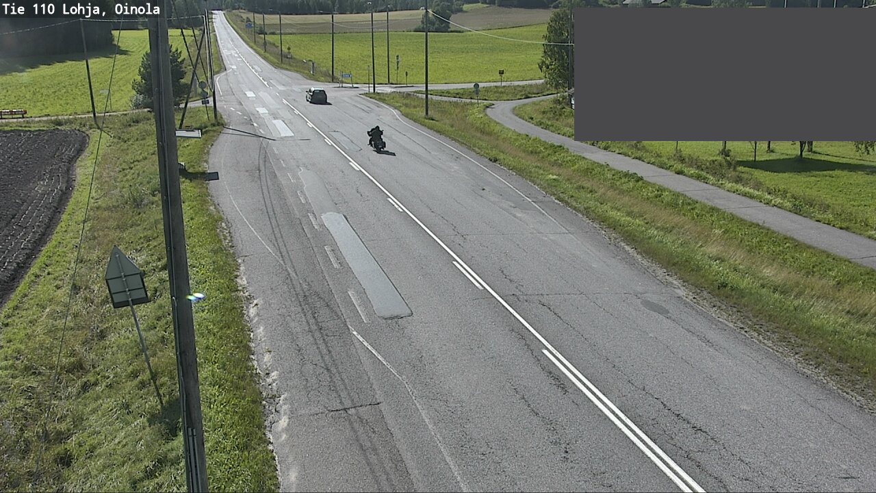 Weather Camera Image Väg 110 Lojo, Oinola, Lohja, Uusimaa