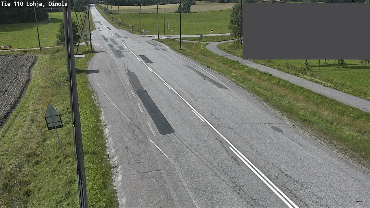 Weather Camera Image Väg 110 Lojo, Oinola, Lohja, Uusimaa