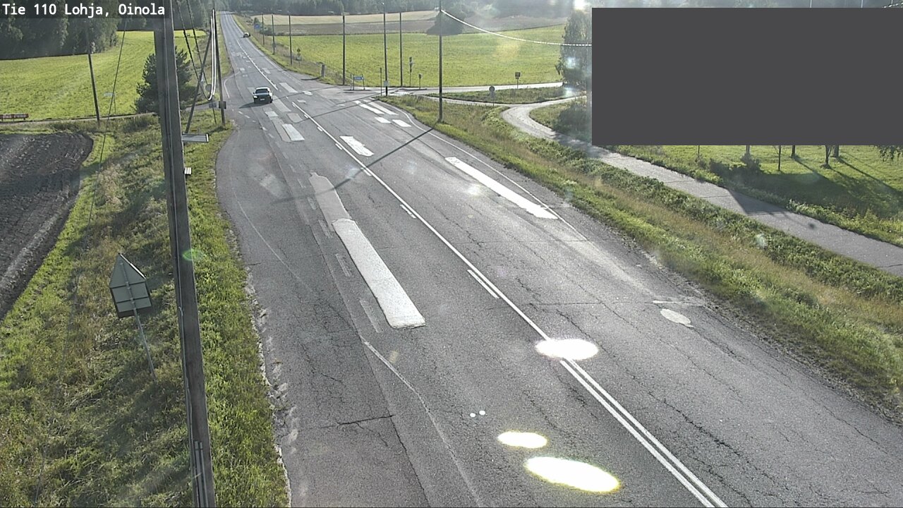 Weather Camera Image Väg 110 Lojo, Oinola, Lohja, Uusimaa