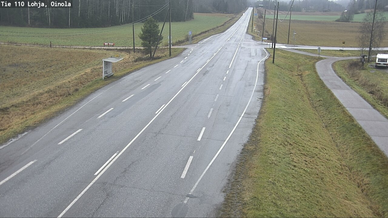 Weather Camera Image Väg 110 Lojo, Oinola, Lohja, Uusimaa