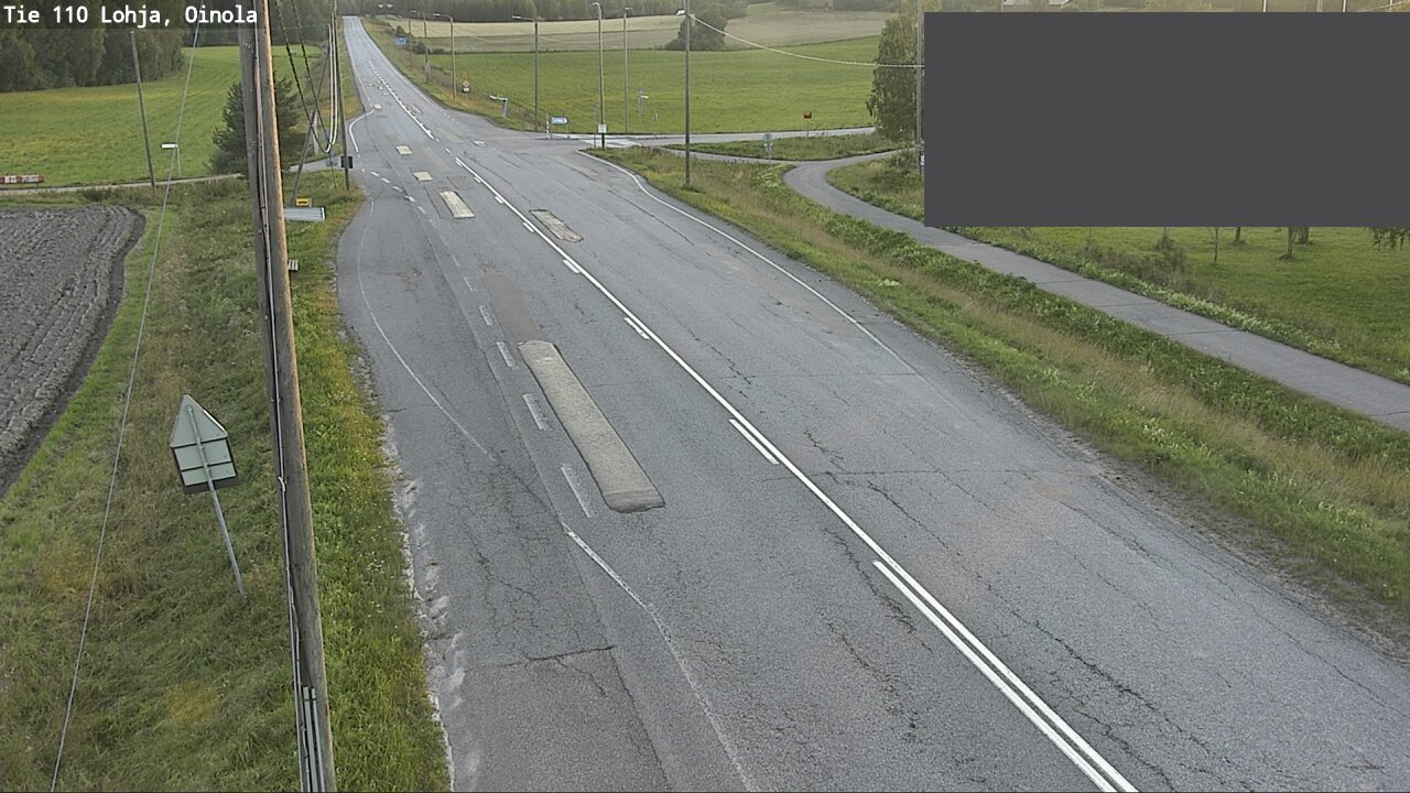 Weather Camera Image Väg 110 Lojo, Oinola, Lohja, Uusimaa