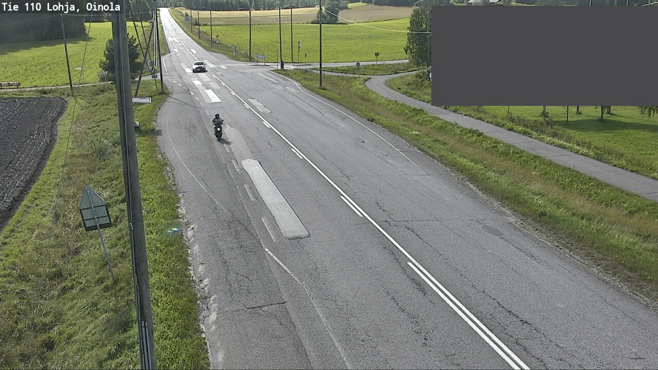 Weather Camera Image Väg 110 Lojo, Oinola, Lohja, Uusimaa