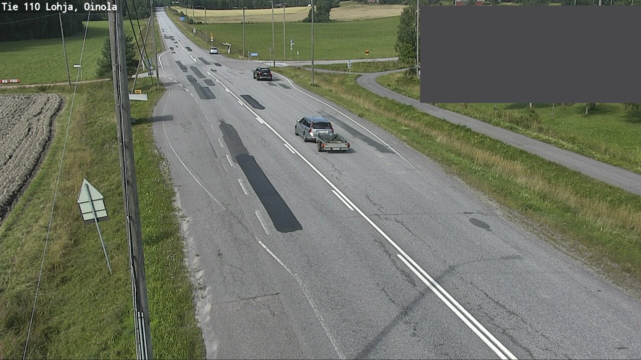 Weather Camera Image Väg 110 Lojo, Oinola, Lohja, Uusimaa