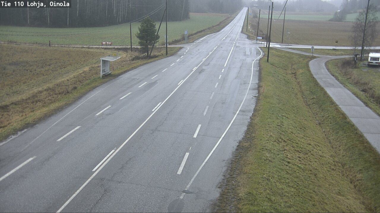 Weather Camera Image Väg 110 Lojo, Oinola, Lohja, Uusimaa