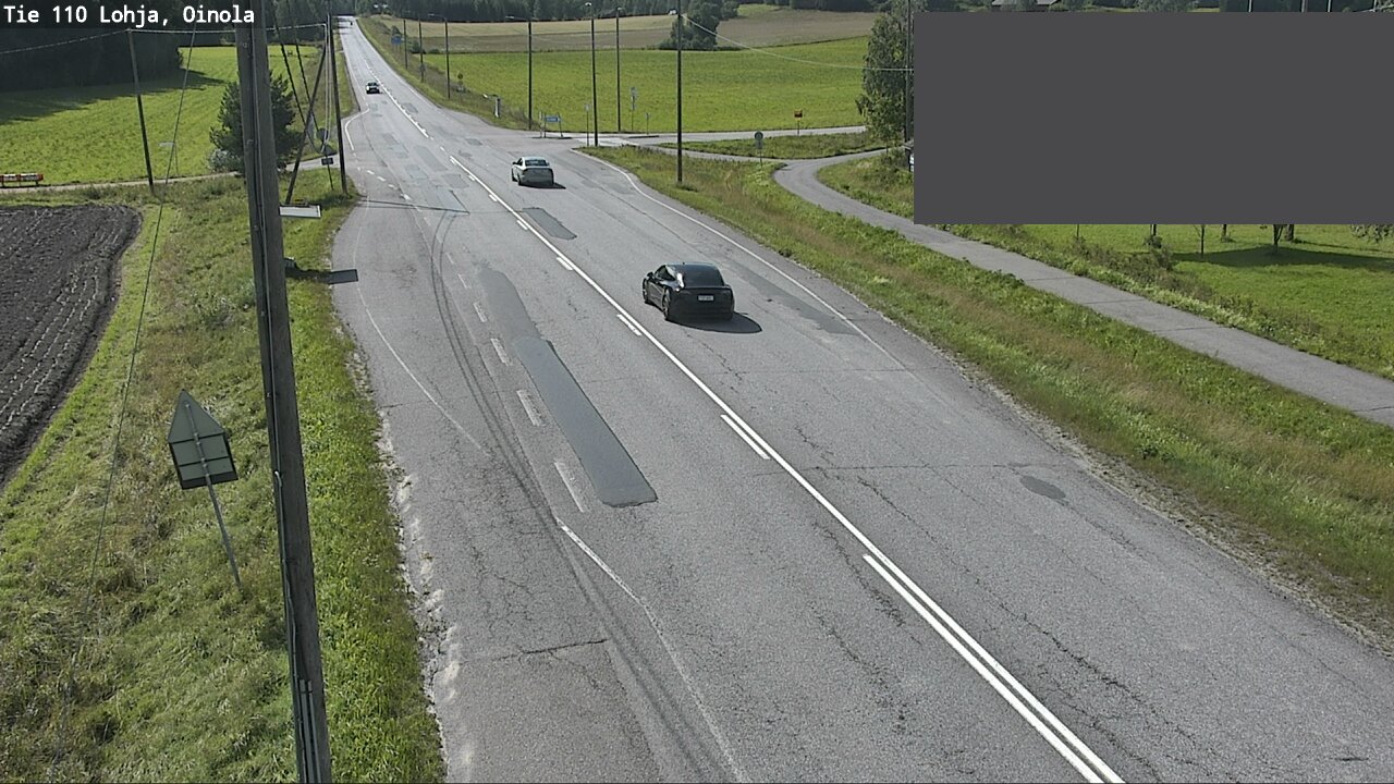 Weather Camera Image Väg 110 Lojo, Oinola, Lohja, Uusimaa