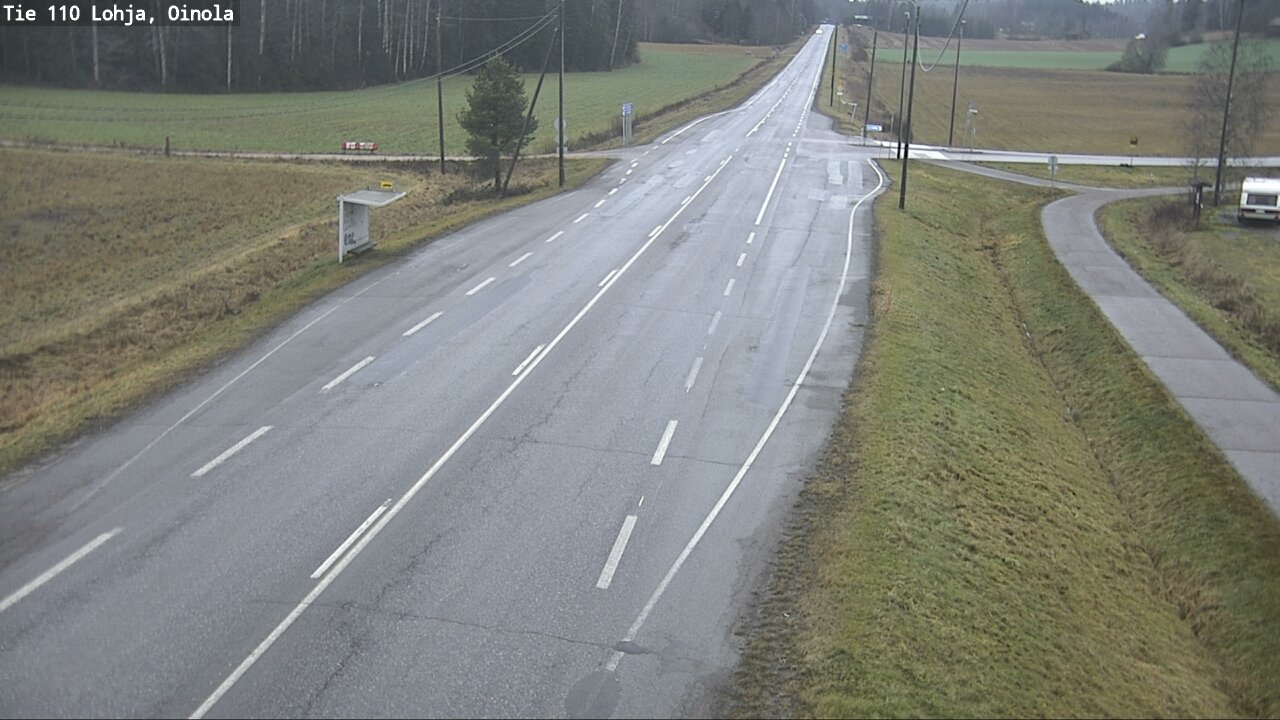 Weather Camera Image Väg 110 Lojo, Oinola, Lohja, Uusimaa