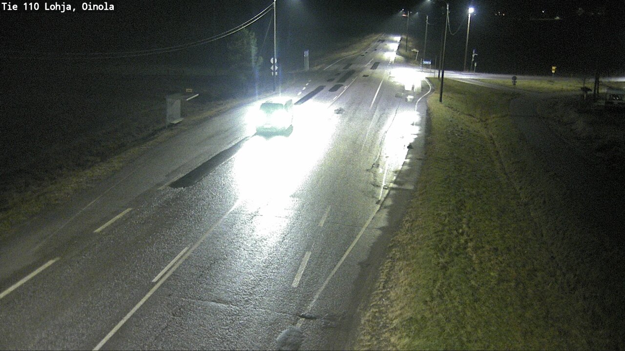 Weather Camera Image Väg 110 Lojo, Oinola, Lohja, Uusimaa
