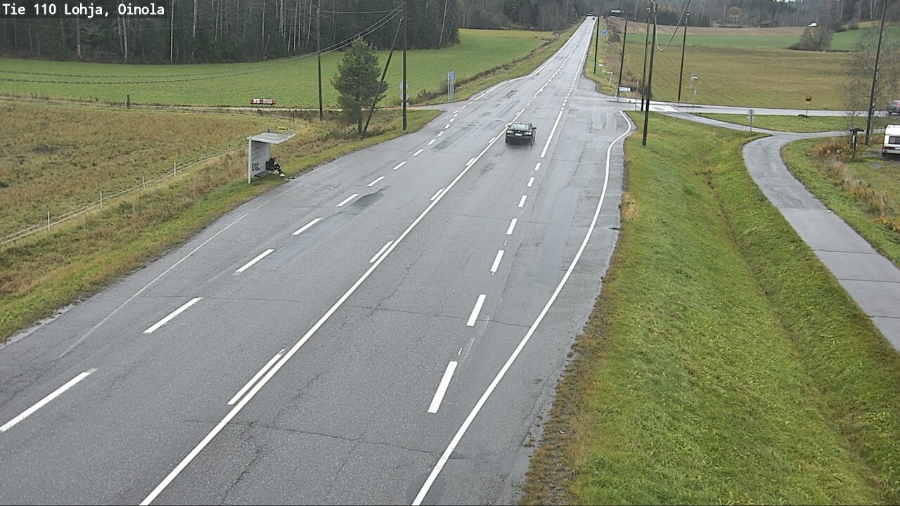 Weather Camera Image Väg 110 Lojo, Oinola, Lohja, Uusimaa