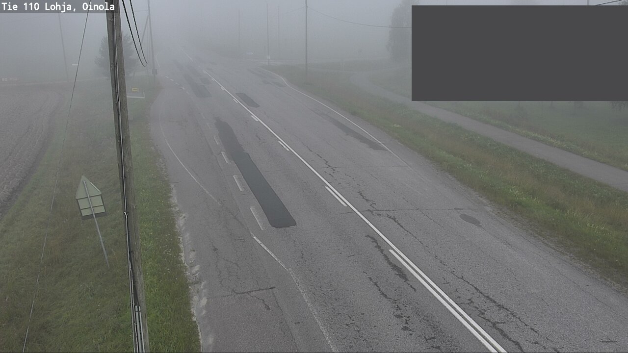 Weather Camera Image Väg 110 Lojo, Oinola, Lohja, Uusimaa