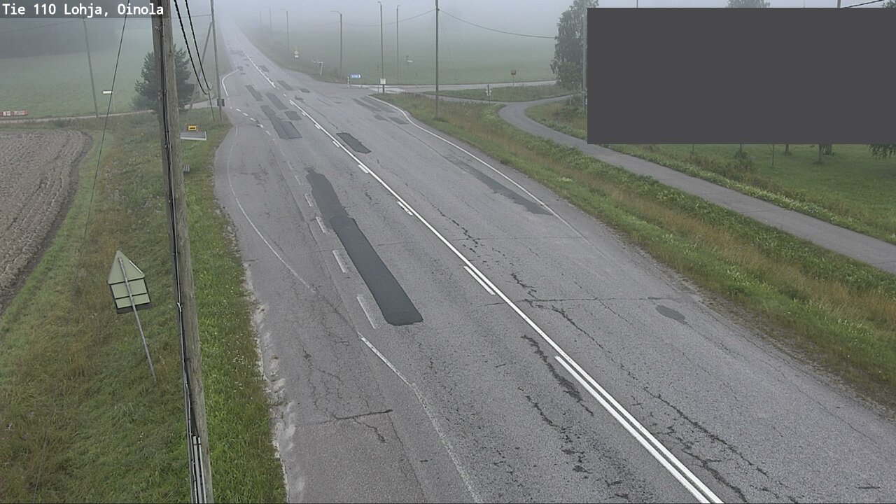 Weather Camera Image Väg 110 Lojo, Oinola, Lohja, Uusimaa
