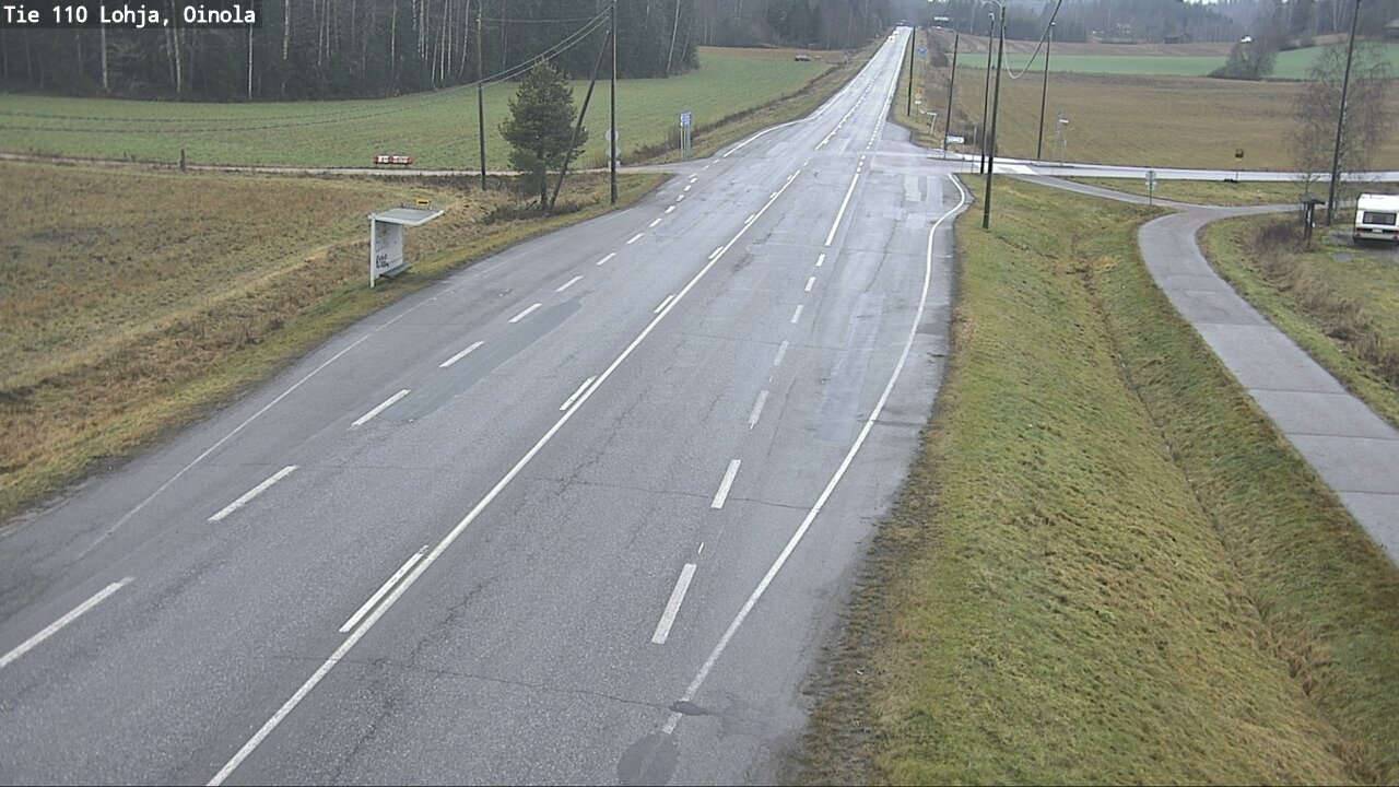 Weather Camera Image Väg 110 Lojo, Oinola, Lohja, Uusimaa