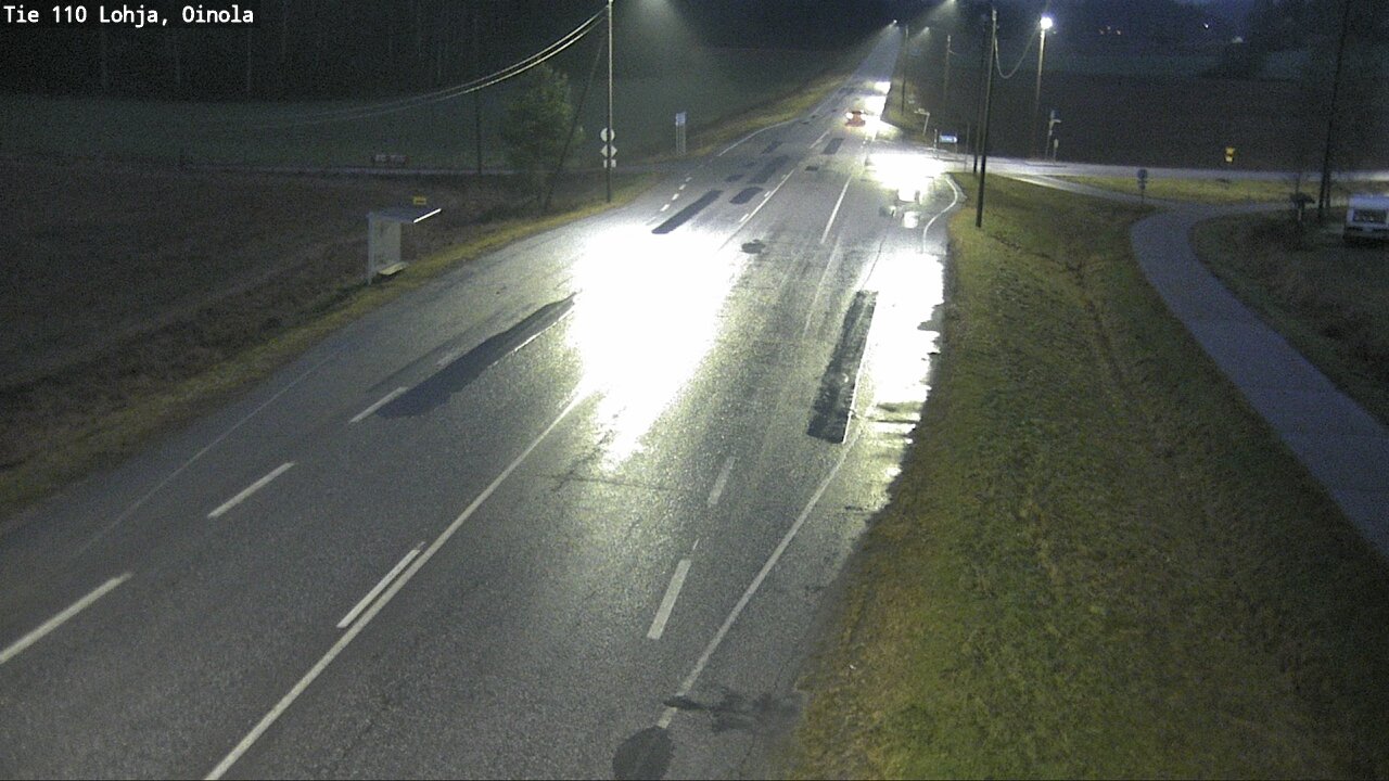 Weather Camera Image Väg 110 Lojo, Oinola, Lohja, Uusimaa