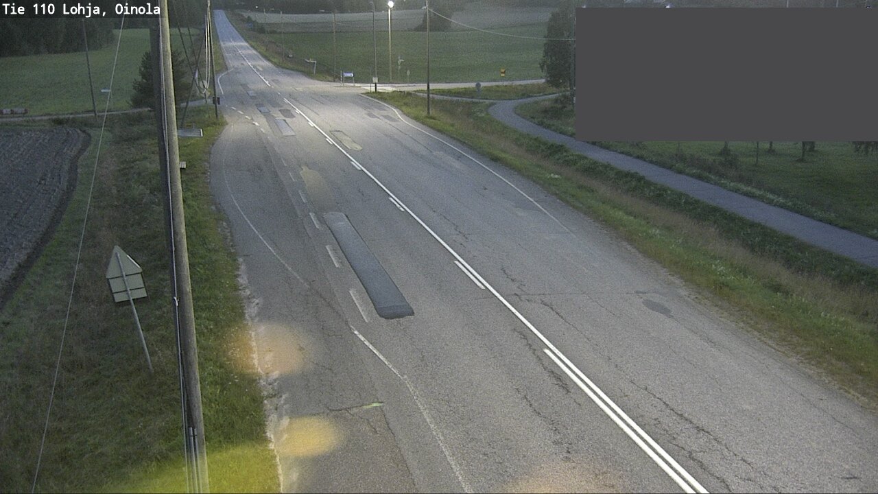 Weather Camera Image Väg 110 Lojo, Oinola, Lohja, Uusimaa
