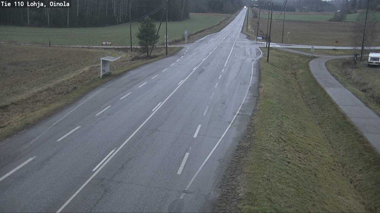 Weather Camera Image Väg 110 Lojo, Oinola, Lohja, Uusimaa