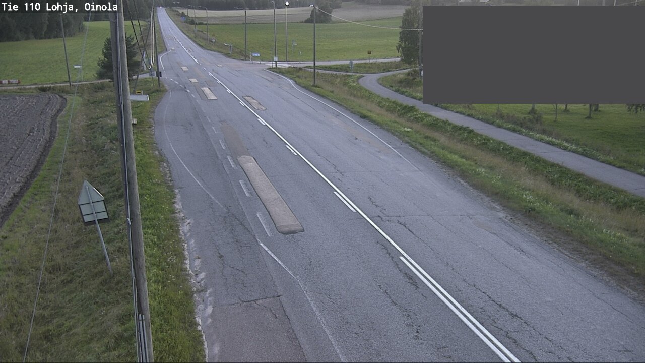 Weather Camera Image Väg 110 Lojo, Oinola, Lohja, Uusimaa