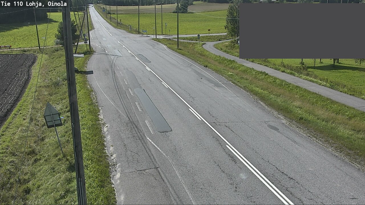 Weather Camera Image Väg 110 Lojo, Oinola, Lohja, Uusimaa