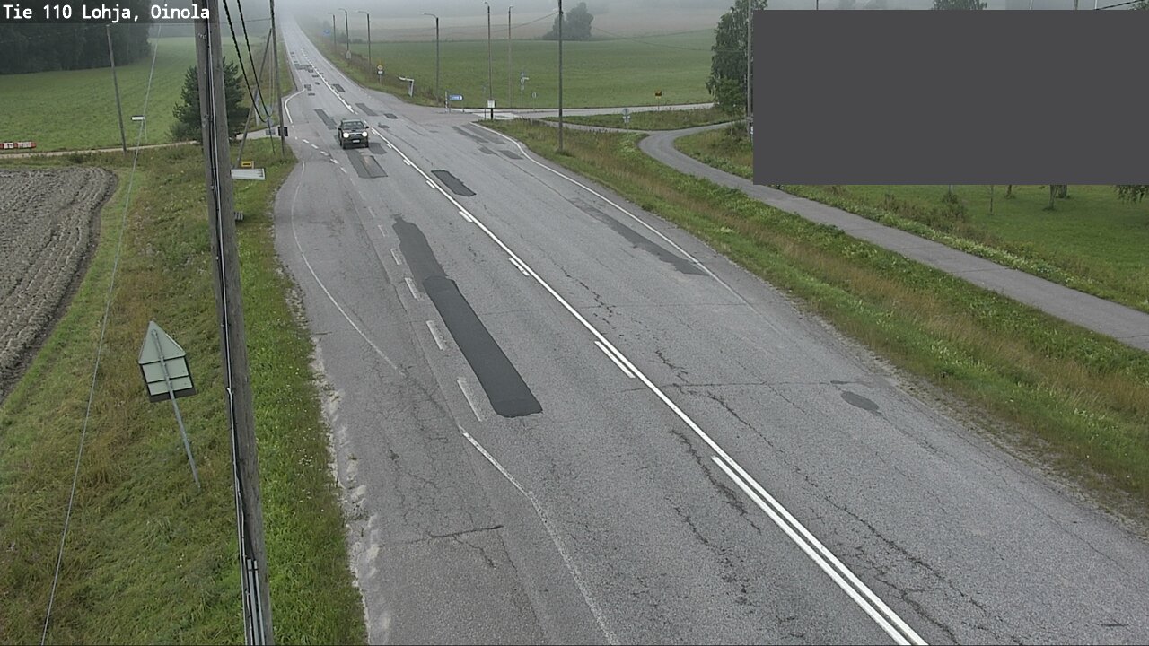 Weather Camera Image Väg 110 Lojo, Oinola, Lohja, Uusimaa