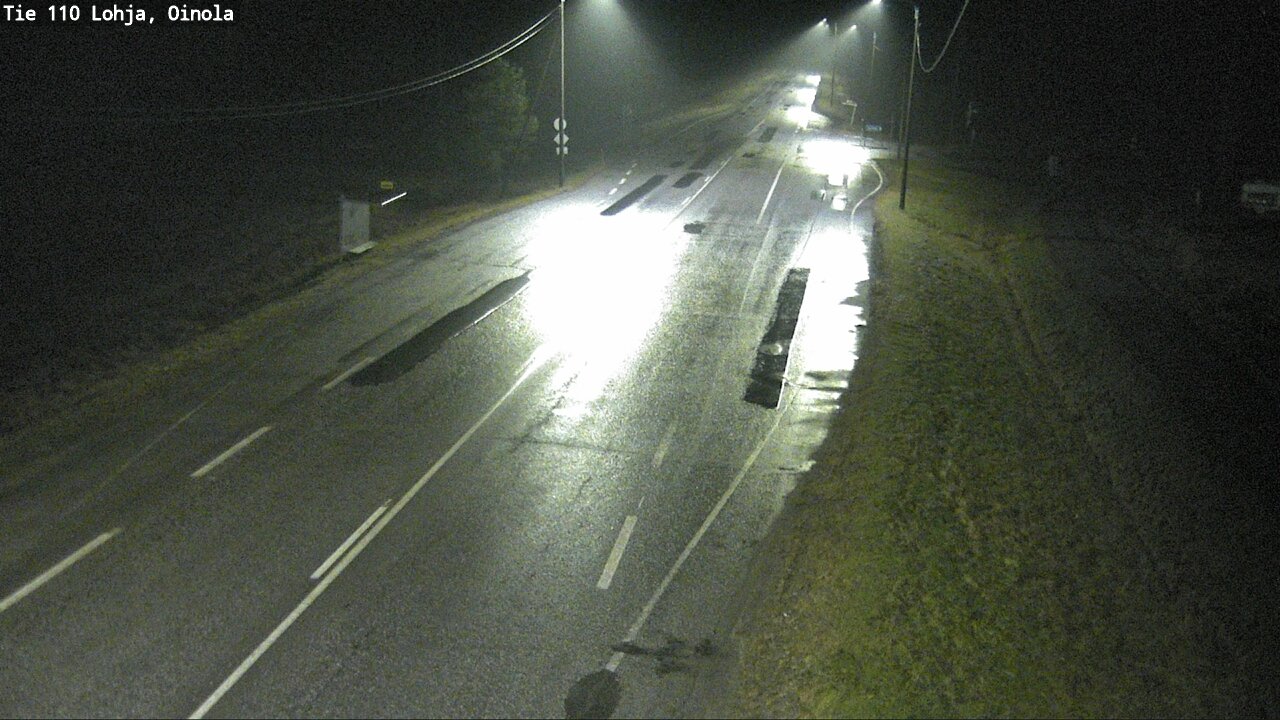 Weather Camera Image Väg 110 Lojo, Oinola, Lohja, Uusimaa