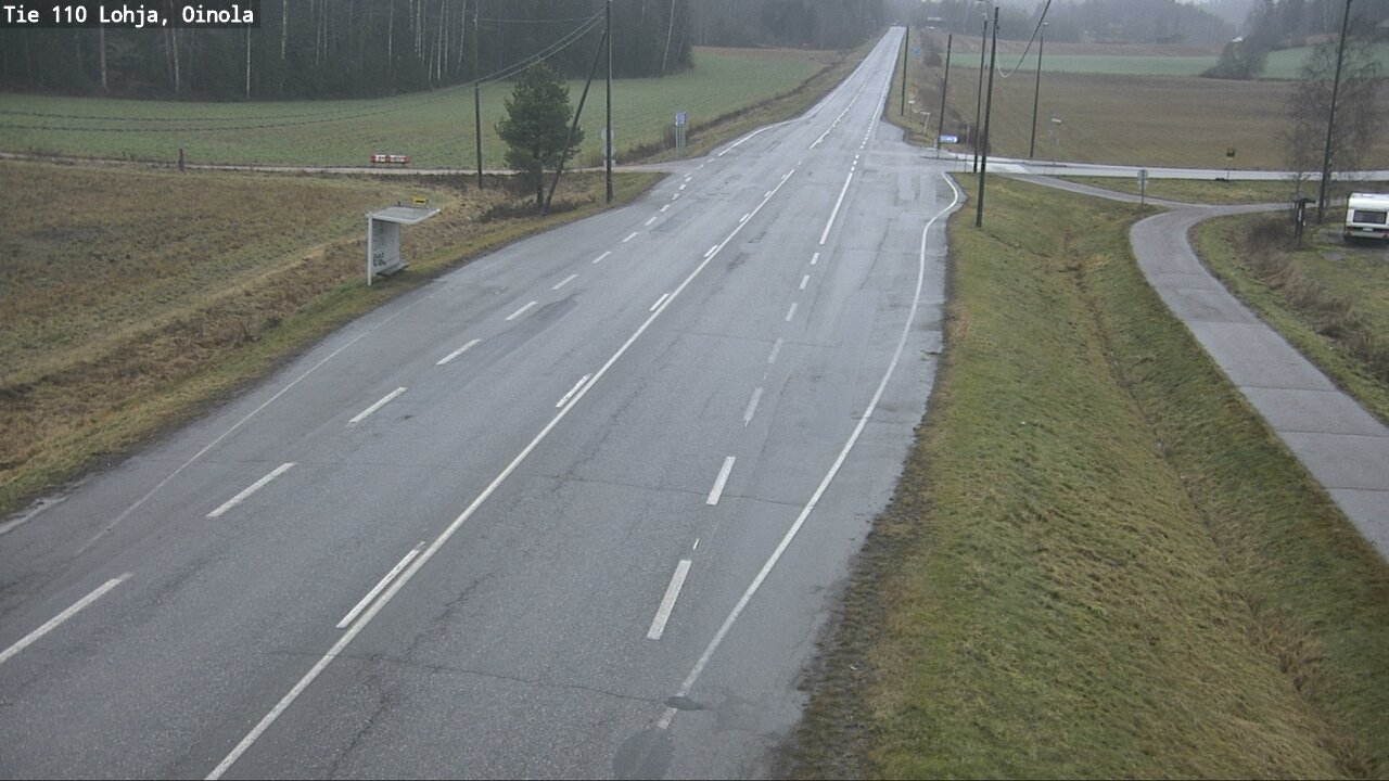 Weather Camera Image Väg 110 Lojo, Oinola, Lohja, Uusimaa