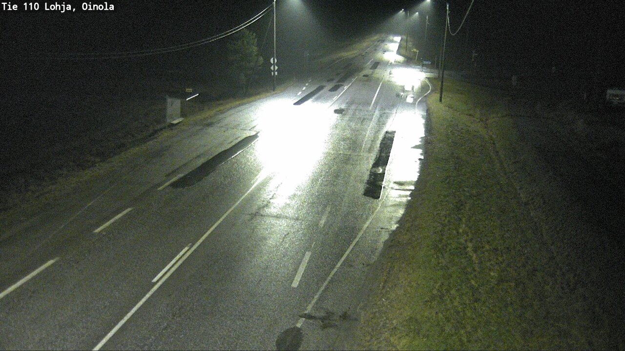 Weather Camera Image Väg 110 Lojo, Oinola, Lohja, Uusimaa