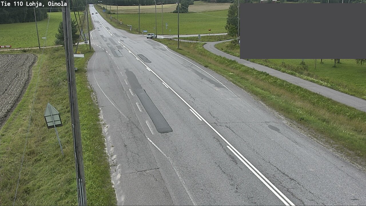 Weather Camera Image Väg 110 Lojo, Oinola, Lohja, Uusimaa