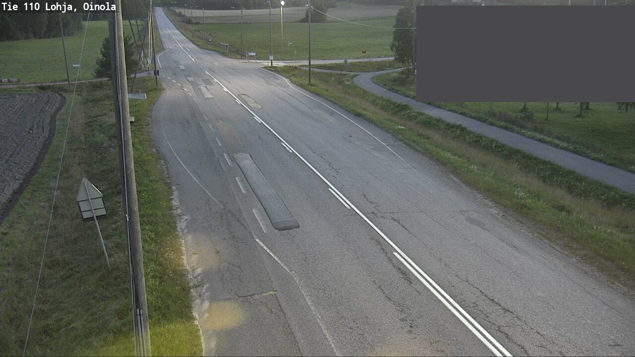 Weather Camera Image Väg 110 Lojo, Oinola, Lohja, Uusimaa