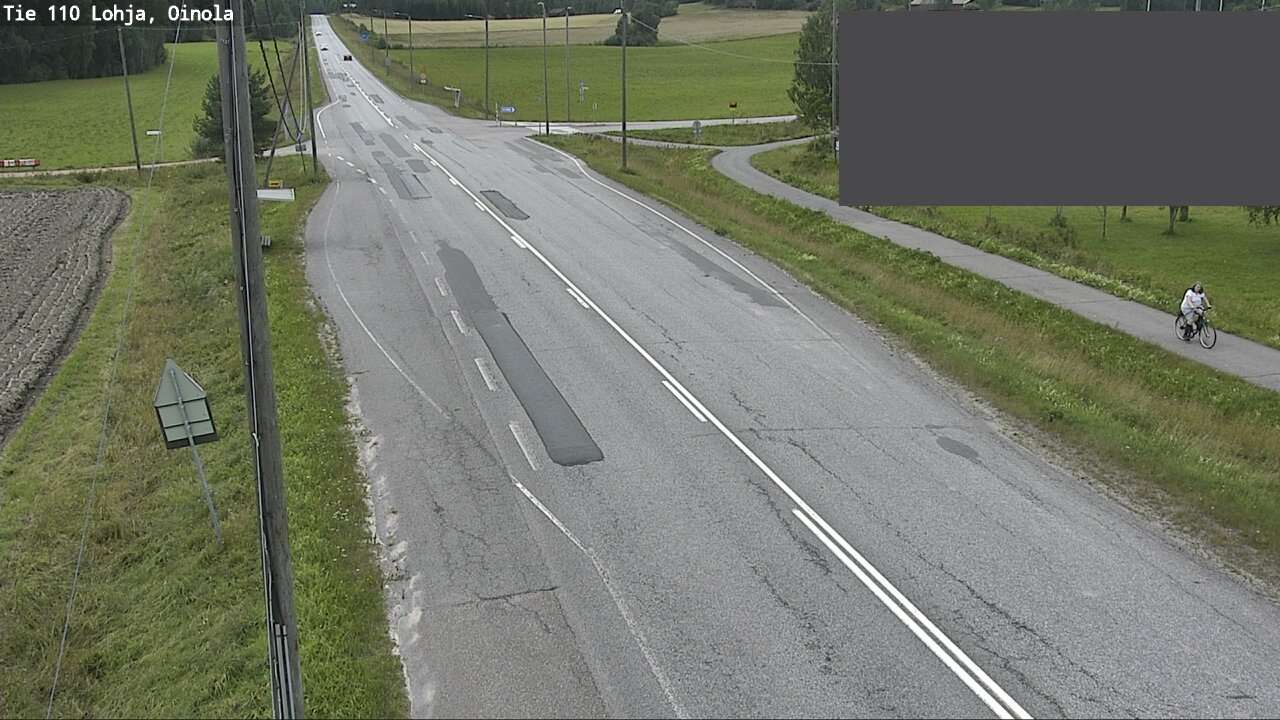 Weather Camera Image Väg 110 Lojo, Oinola, Lohja, Uusimaa