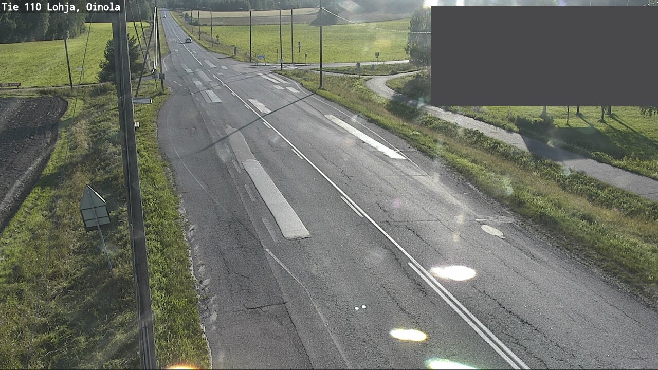 Weather Camera Image Väg 110 Lojo, Oinola, Lohja, Uusimaa