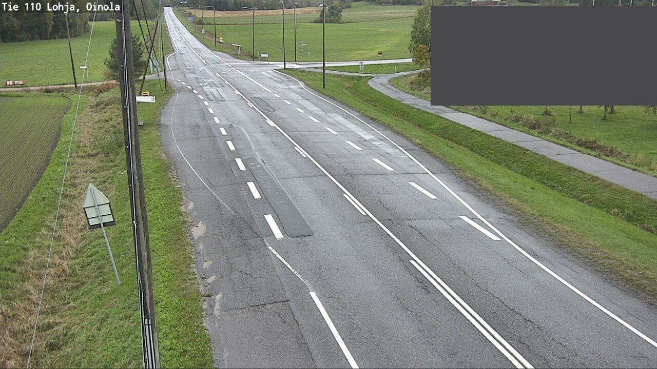 Weather Camera Image Väg 110 Lojo, Oinola, Lohja, Uusimaa