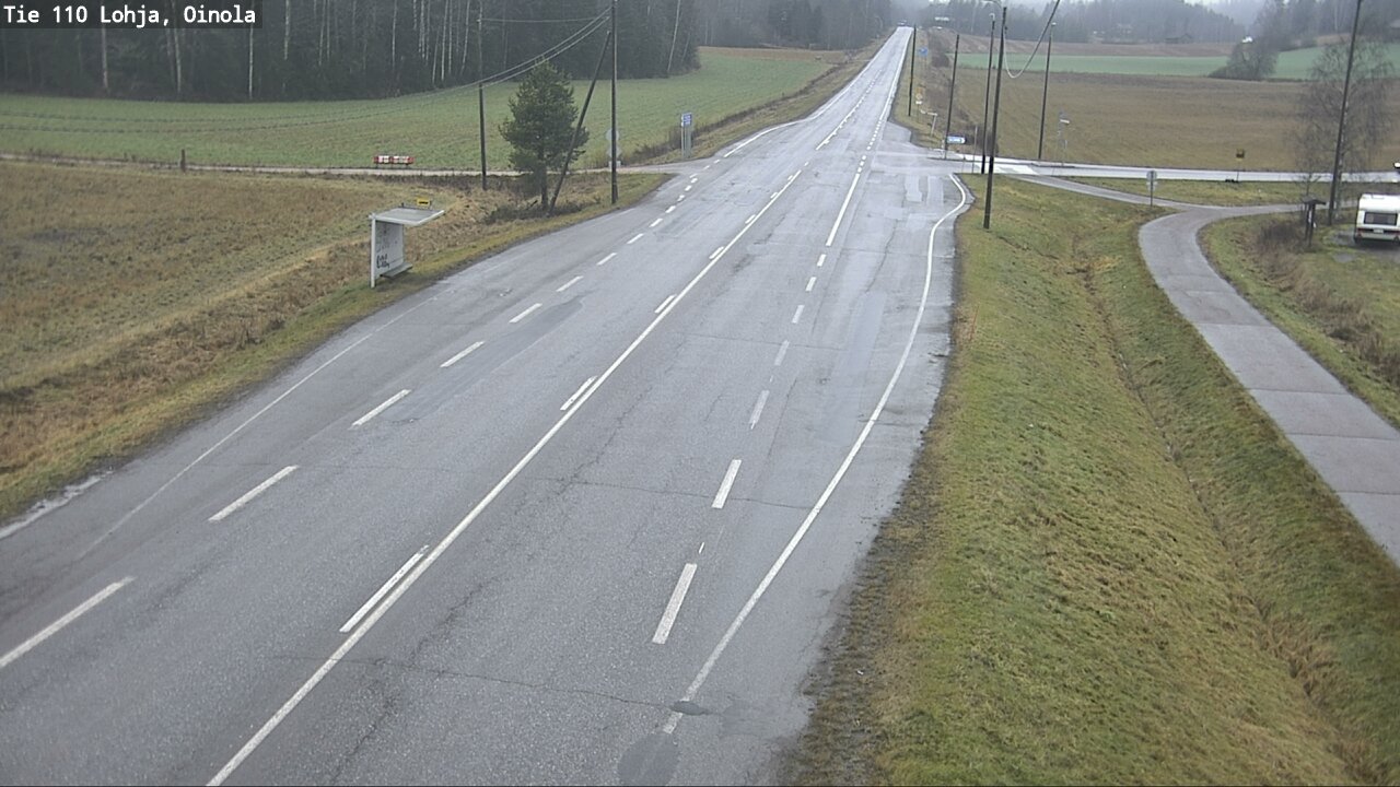 Weather Camera Image Väg 110 Lojo, Oinola, Lohja, Uusimaa
