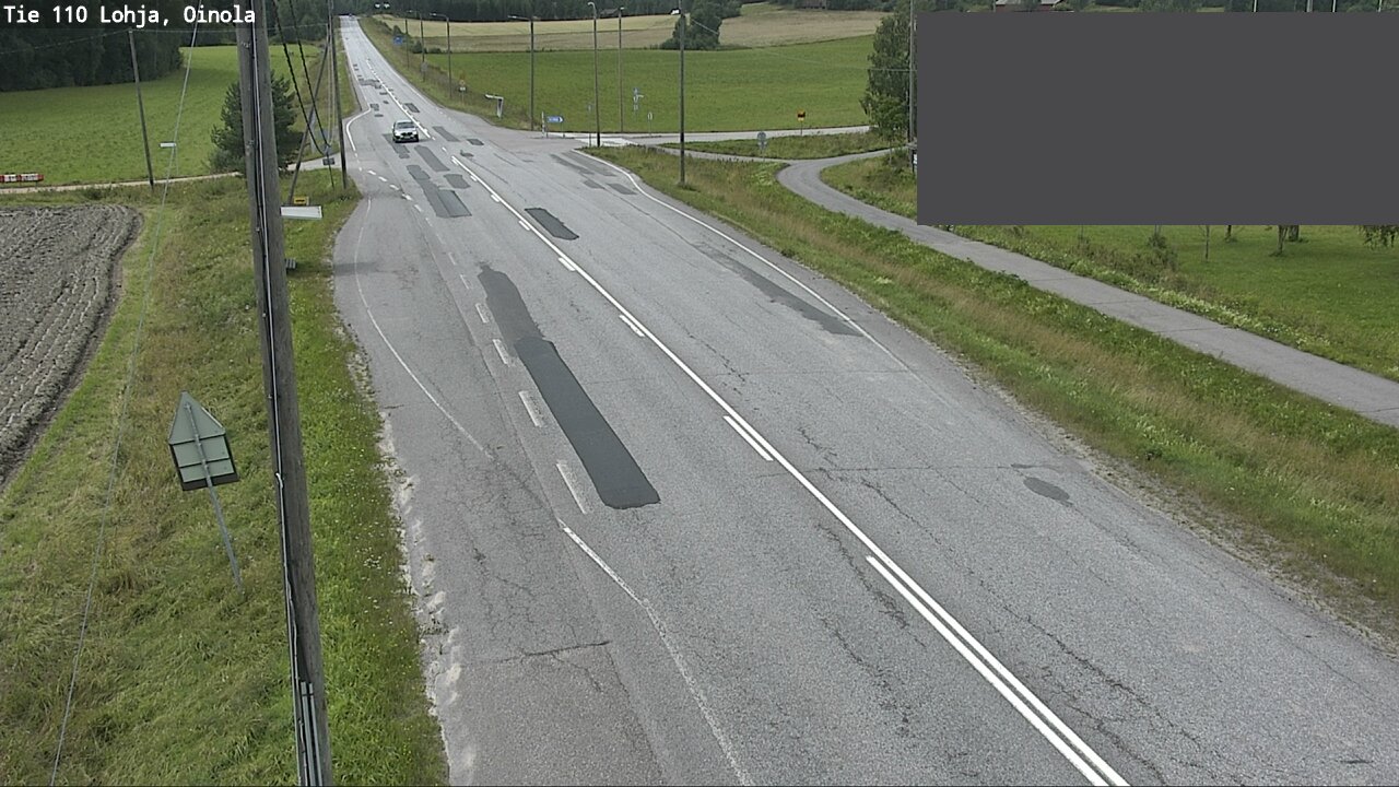 Weather Camera Image Väg 110 Lojo, Oinola, Lohja, Uusimaa