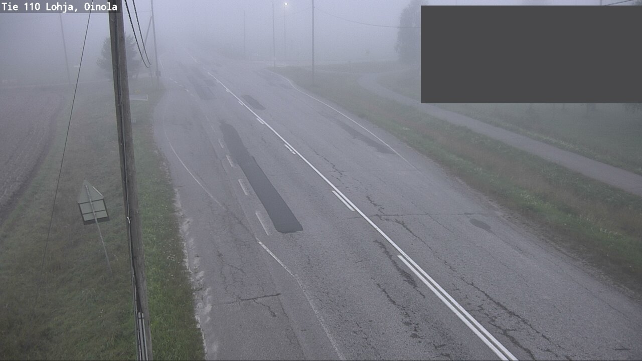 Weather Camera Image Väg 110 Lojo, Oinola, Lohja, Uusimaa