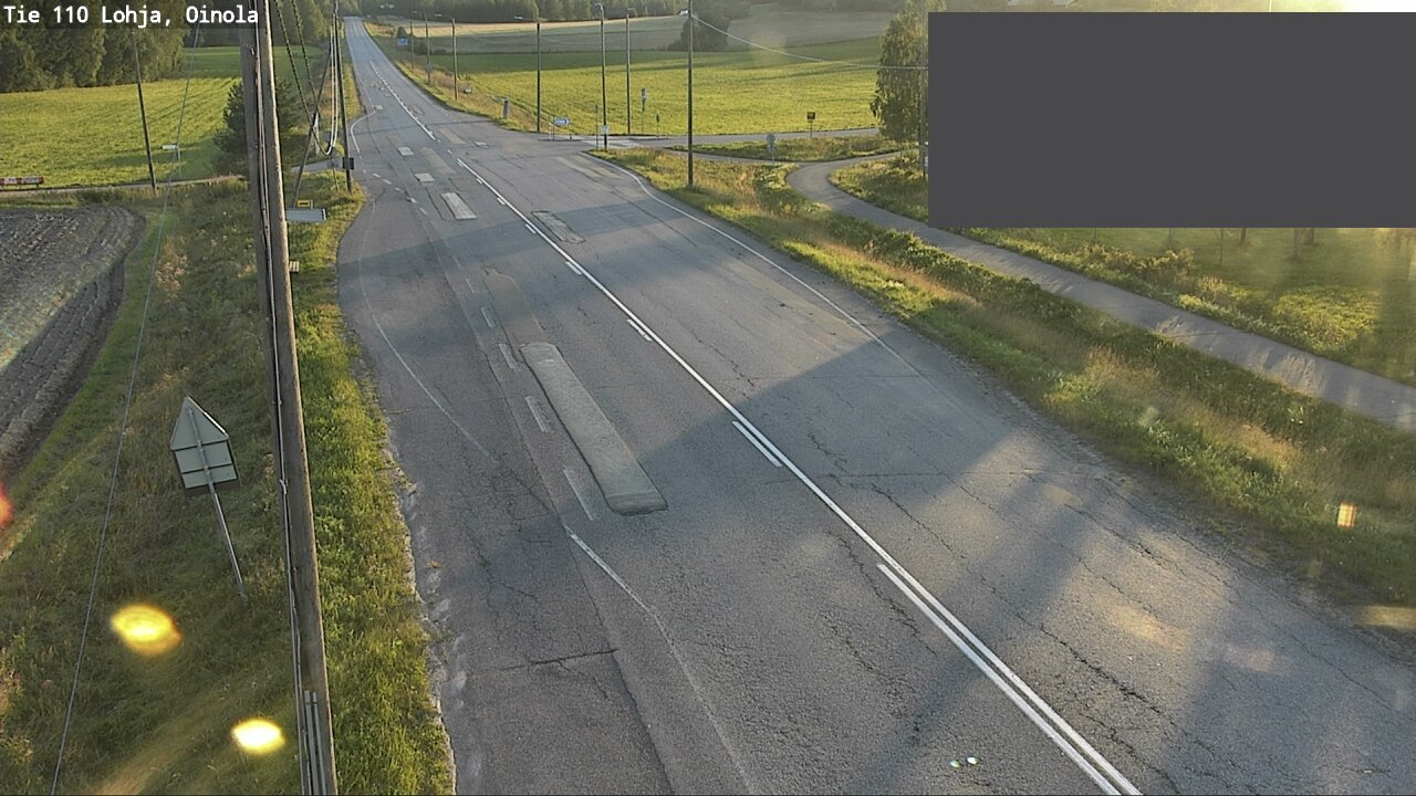 Weather Camera Image Väg 110 Lojo, Oinola, Lohja, Uusimaa