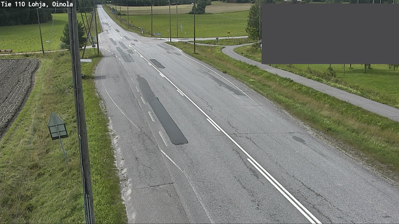 Weather Camera Image Väg 110 Lojo, Oinola, Lohja, Uusimaa