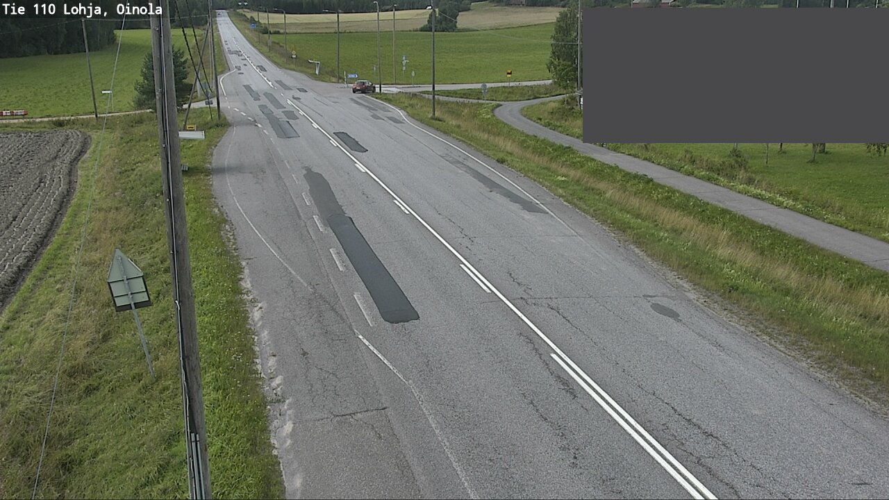 Weather Camera Image Väg 110 Lojo, Oinola, Lohja, Uusimaa