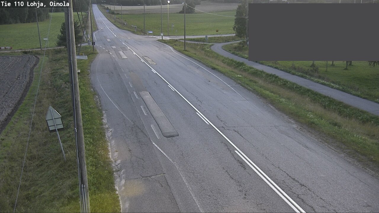 Weather Camera Image Väg 110 Lojo, Oinola, Lohja, Uusimaa