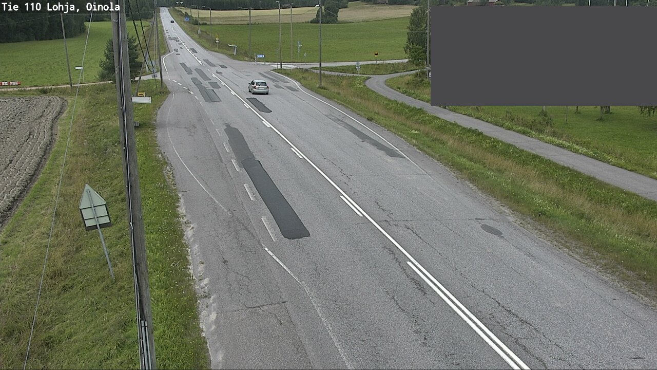 Weather Camera Image Väg 110 Lojo, Oinola, Lohja, Uusimaa