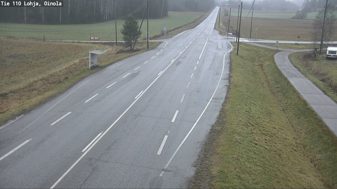 Weather Camera Image Väg 110 Lojo, Oinola, Lohja, Uusimaa