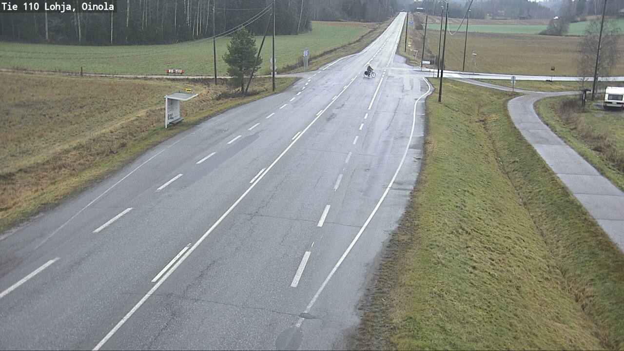 Weather Camera Image Väg 110 Lojo, Oinola, Lohja, Uusimaa