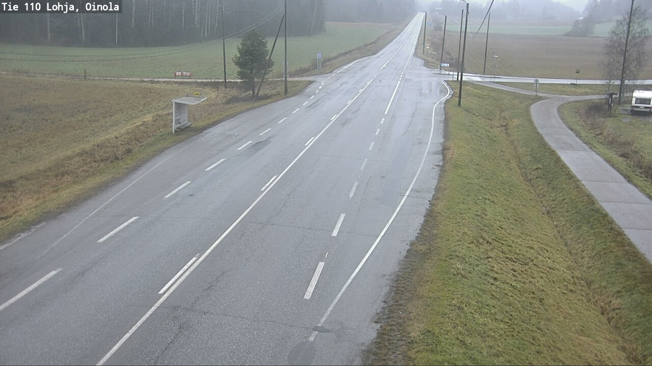 Weather Camera Image Väg 110 Lojo, Oinola, Lohja, Uusimaa