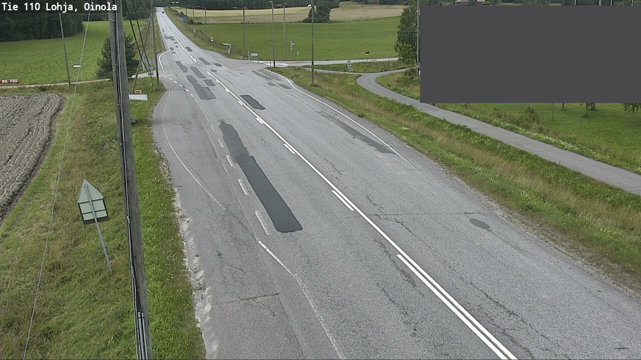 Weather Camera Image Väg 110 Lojo, Oinola, Lohja, Uusimaa