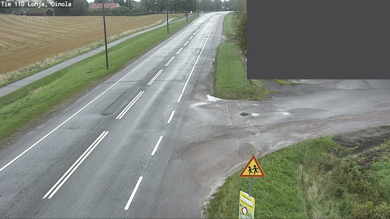 Weather Camera Image Väg 110 Lojo, Oinola, Lohja, Uusimaa