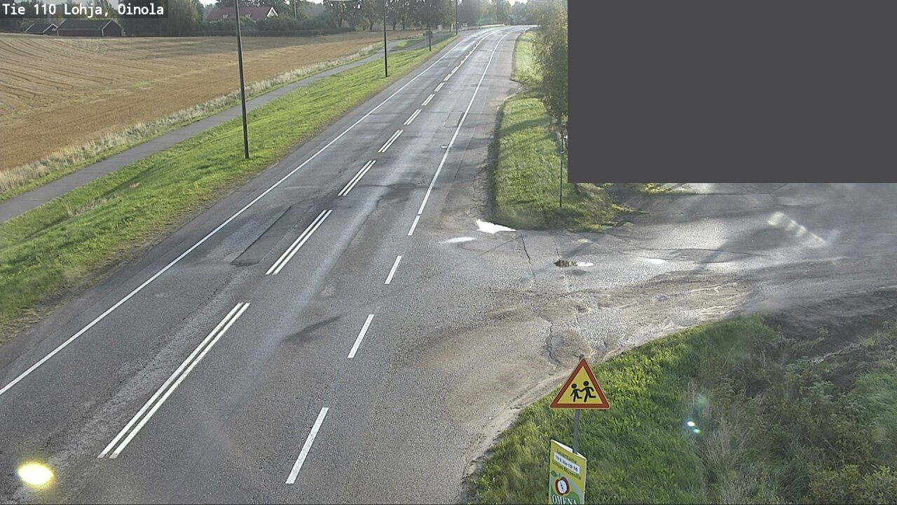 Weather Camera Image Väg 110 Lojo, Oinola, Lohja, Uusimaa