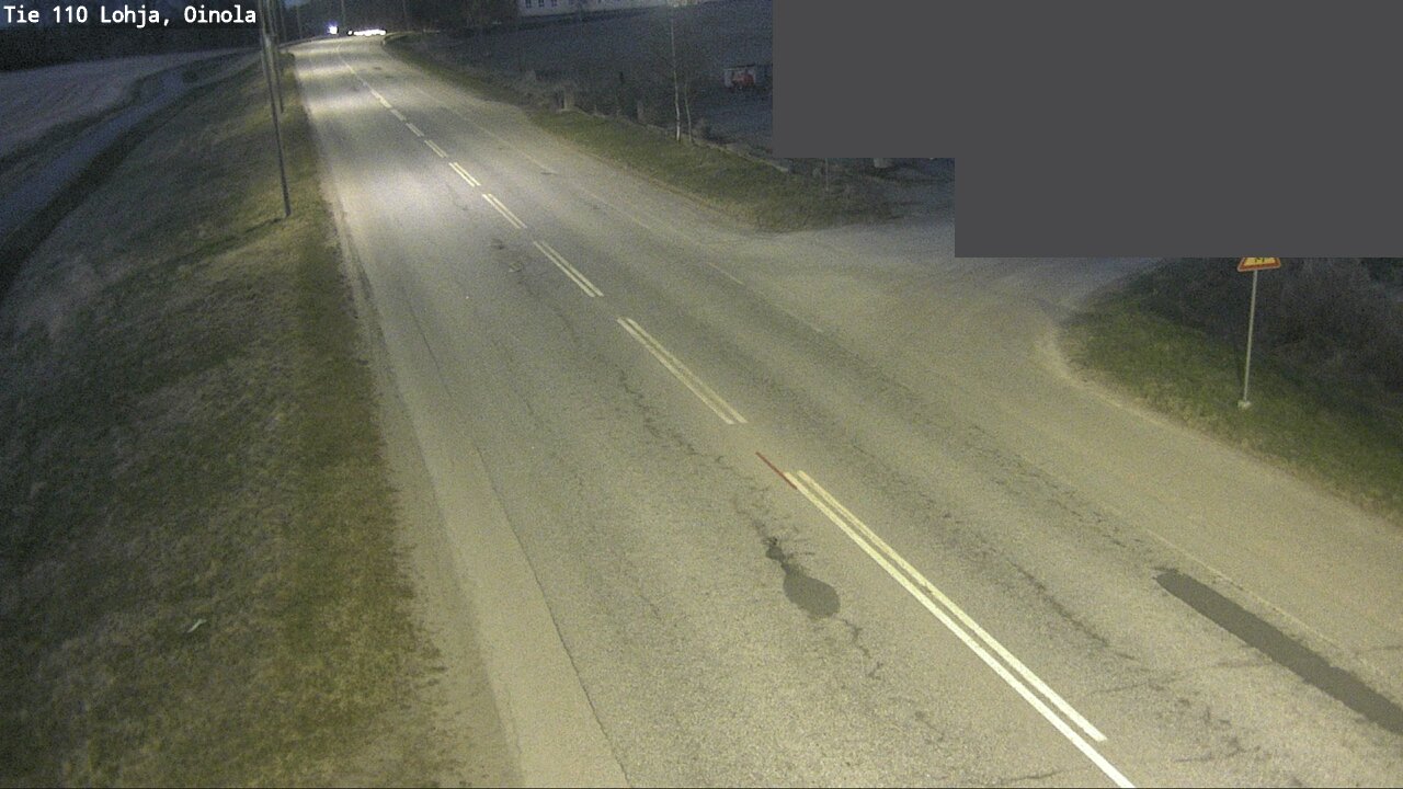 Weather Camera Image Väg 110 Lojo, Oinola, Lohja, Uusimaa