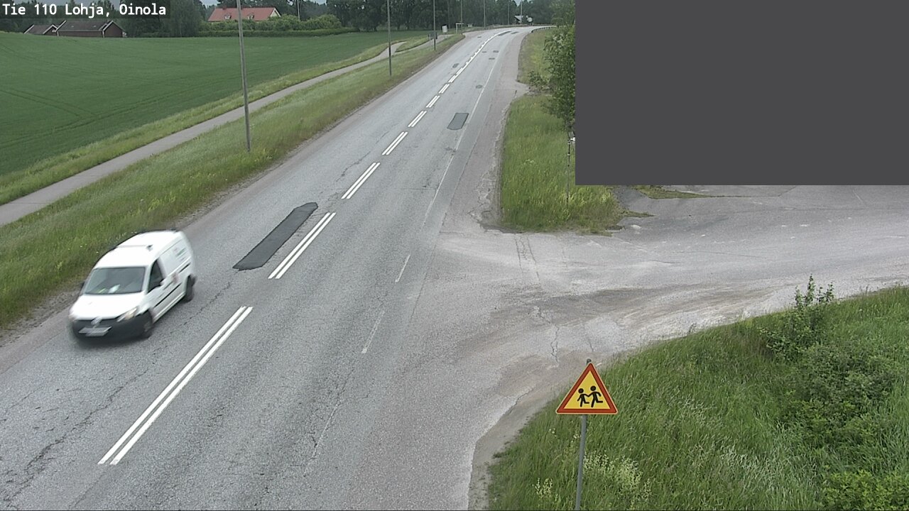 Weather Camera Image Väg 110 Lojo, Oinola, Lohja, Uusimaa