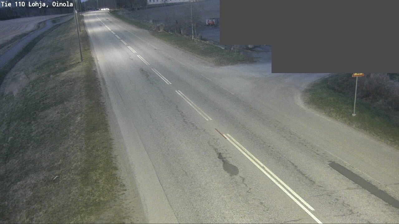 Weather Camera Image Väg 110 Lojo, Oinola, Lohja, Uusimaa